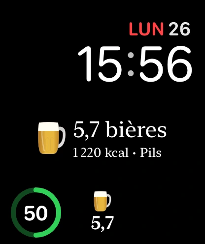 Aperçus des complications rectangulaire et circulaire Beer Energy avec la complication circulaire au centre